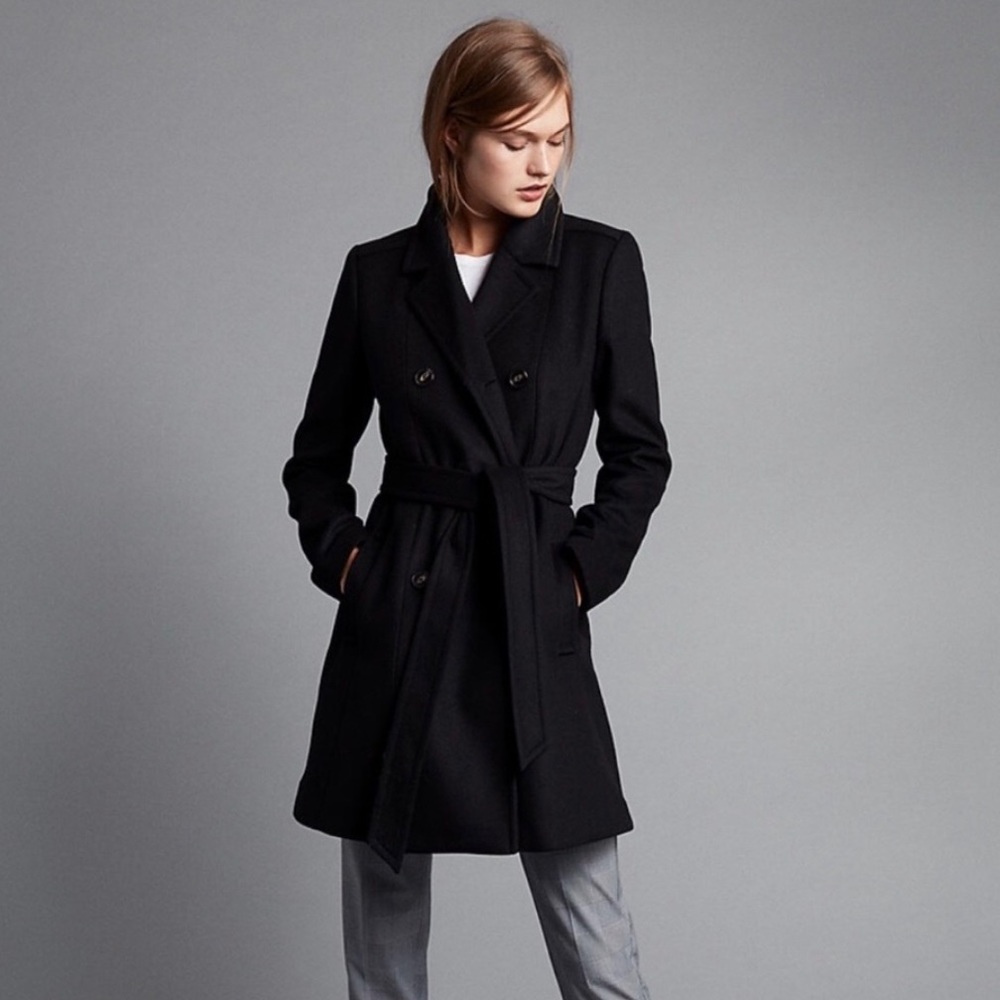 Express black dress coat